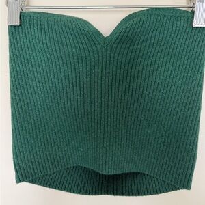 Wild Fable Green Ribbed Mini Skirt